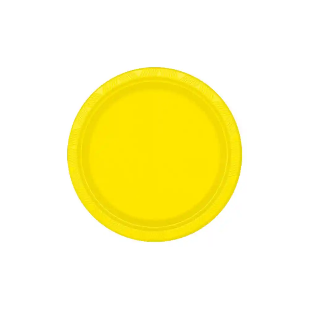 Plato Amarillo 6" X 10 Biodegradable