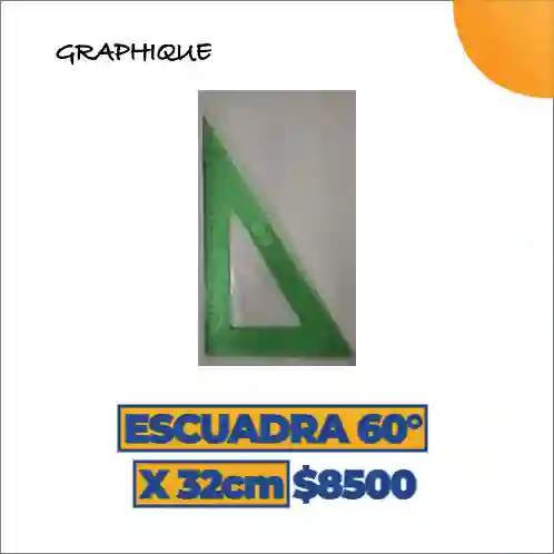 Escuadra 60° X 32 Cm