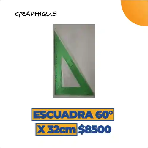 Escuadra 60° X 32 Cm