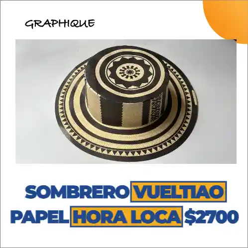 Sombrero Vueltiao Papel Hora Local