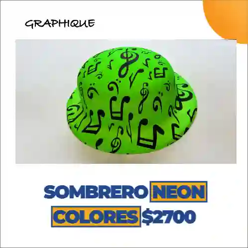 Sombrero Neón Colores