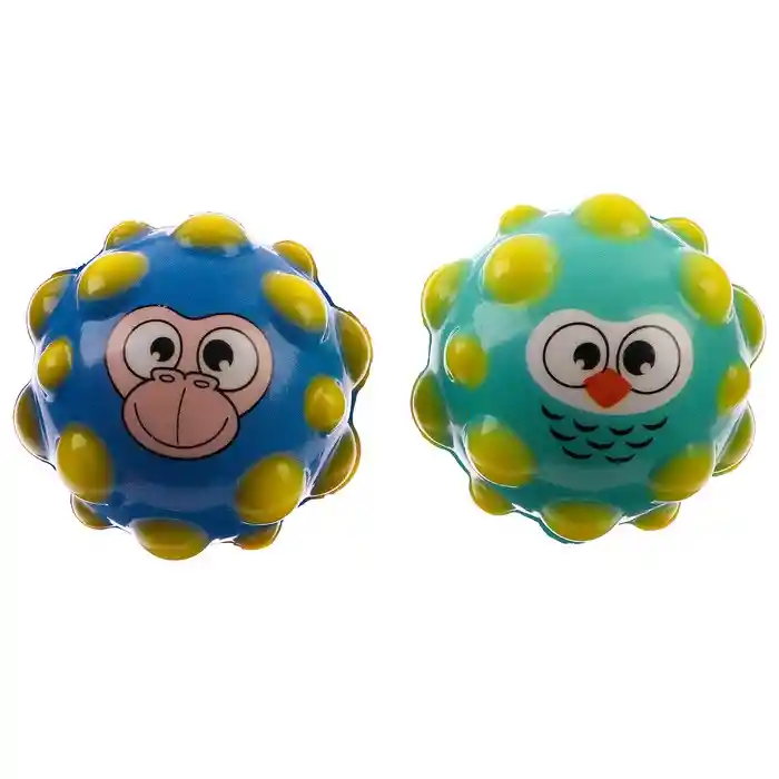 Pelota Goma De Salto Antiestrés Animales Para Niños