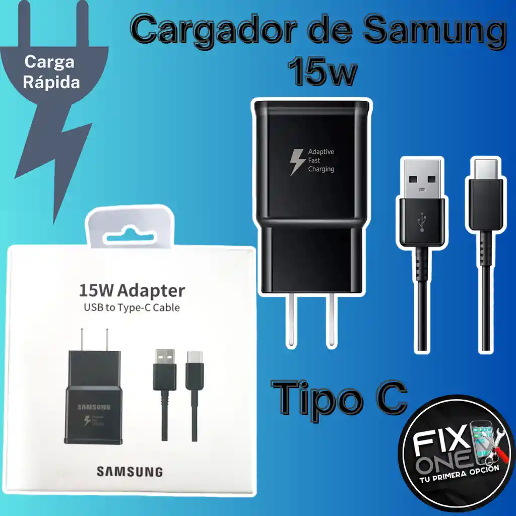 Cargador Samsung 15w Tipo C