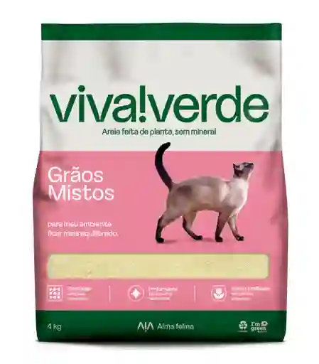 Arena Viva Verde Granos Mixtos 4kg