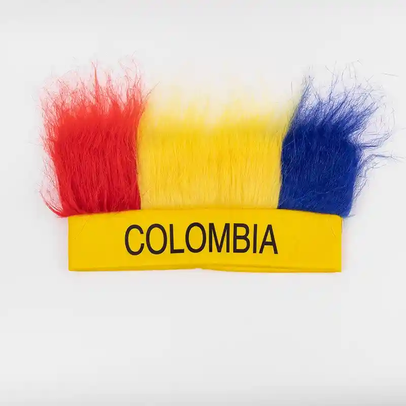 Gorro De Colombia De Plumas, Sombrero Tricolor De Colombia, Copa América