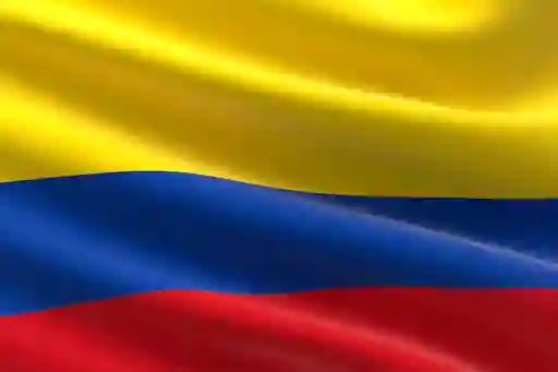 Bandera De Colombia En Tela Antifluido, 140cm Ancho X 90cm Alto, Copa América