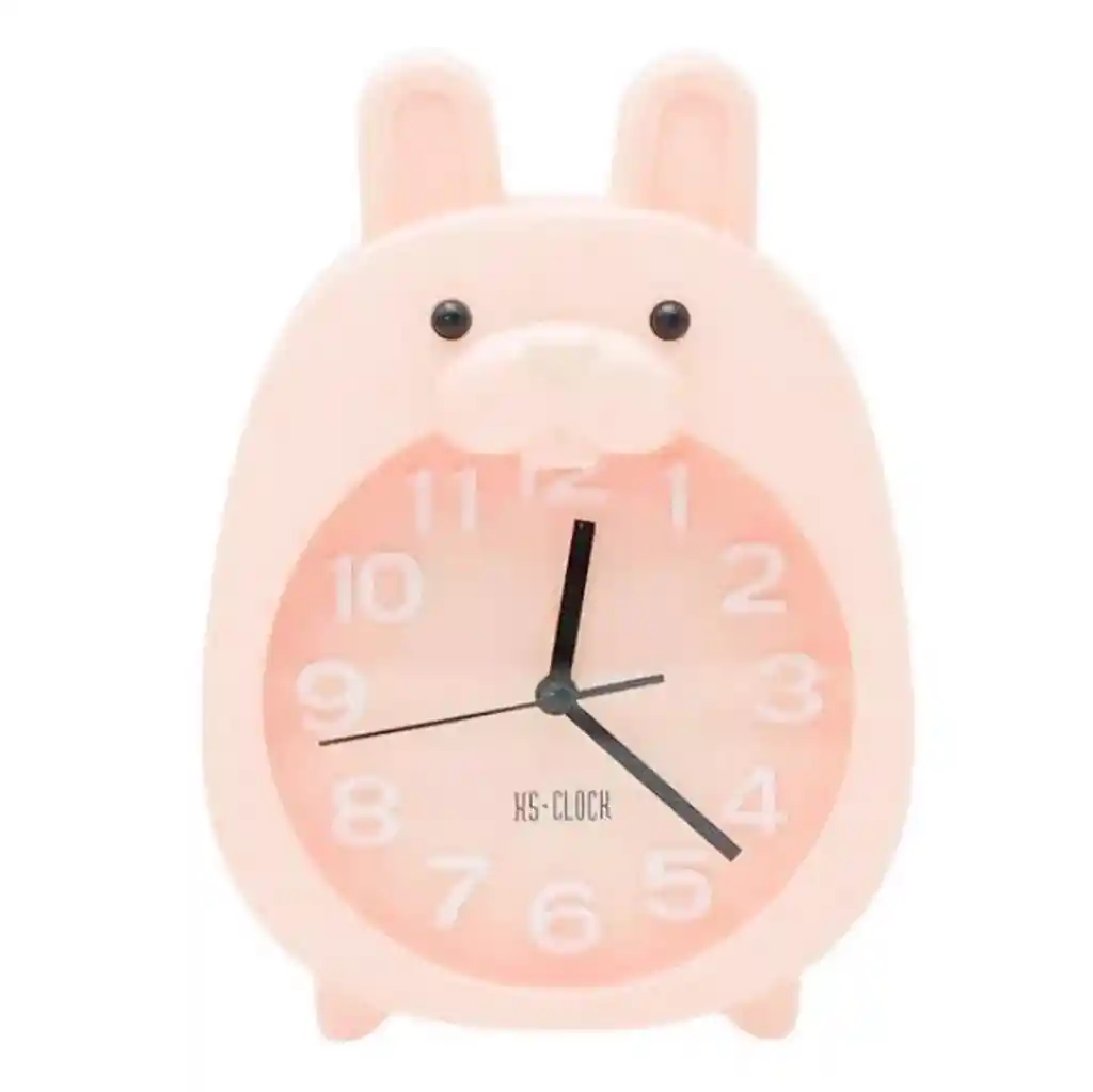 Reloj De Mesa Pared Para Niñas (o) Conejo Alarma + Bateria