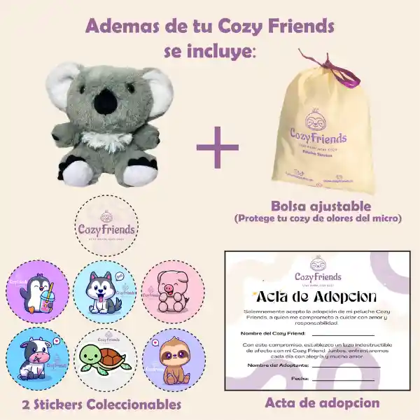 Koala Cozy Friends - Peluches Termicos