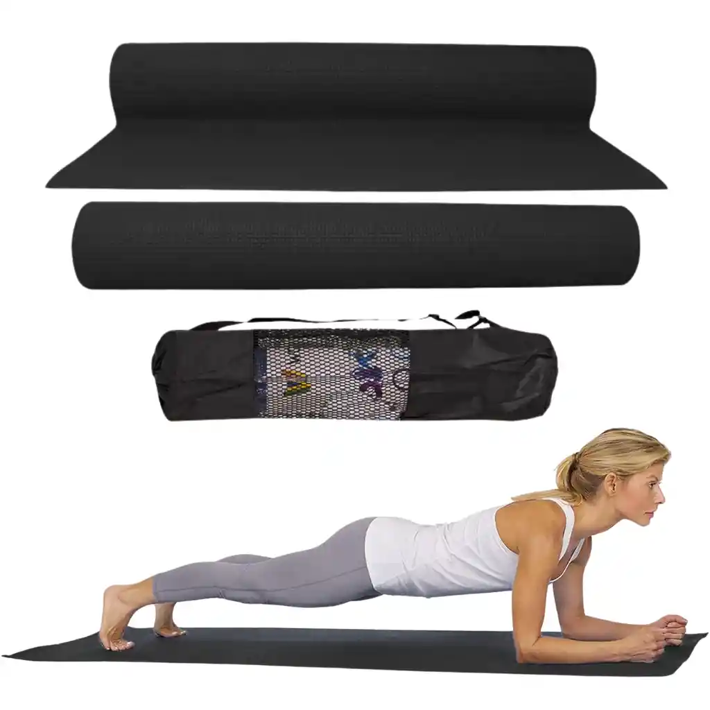 Mat Yoga Premium Colchoneta Yoga - Wonder - Negro