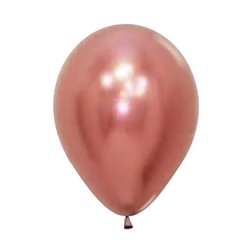 Bomba Globo Biodegradable De Latex Cromada Dorado Rosa R12 (30cm)