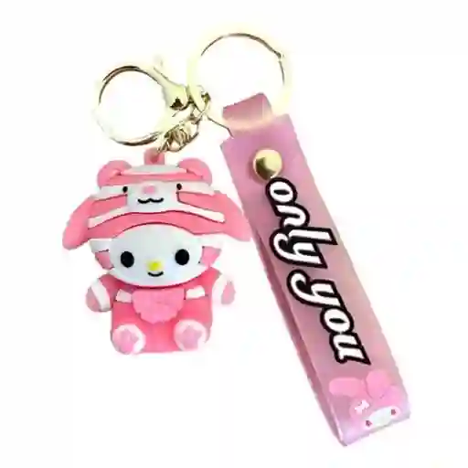 Llavero De Goma My Melody Traje De Osito