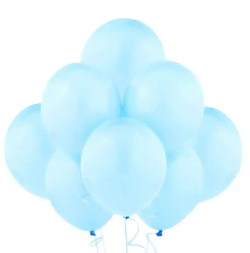 Bombas O Globos R-9 Azul Claro Rumatex X12 Unidades