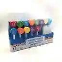 Portavelas Happy Birthday Colores + 13 Velas Blancas