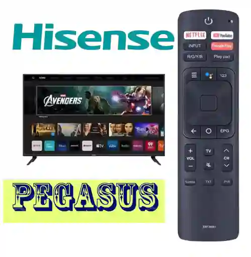 Control Remoto Con Comando De Voz Erf3i69h Para Hisense Smart 4k Tv