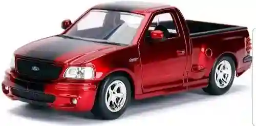 Carro Coleccionable Ford F150 Svt Lightning Roja Modelo Coche Juguete Fiesta Regalos, Colección