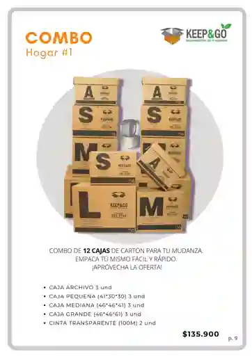 Combo Cajas De Carton Hogar 1 (mudanzas Y Empaques)