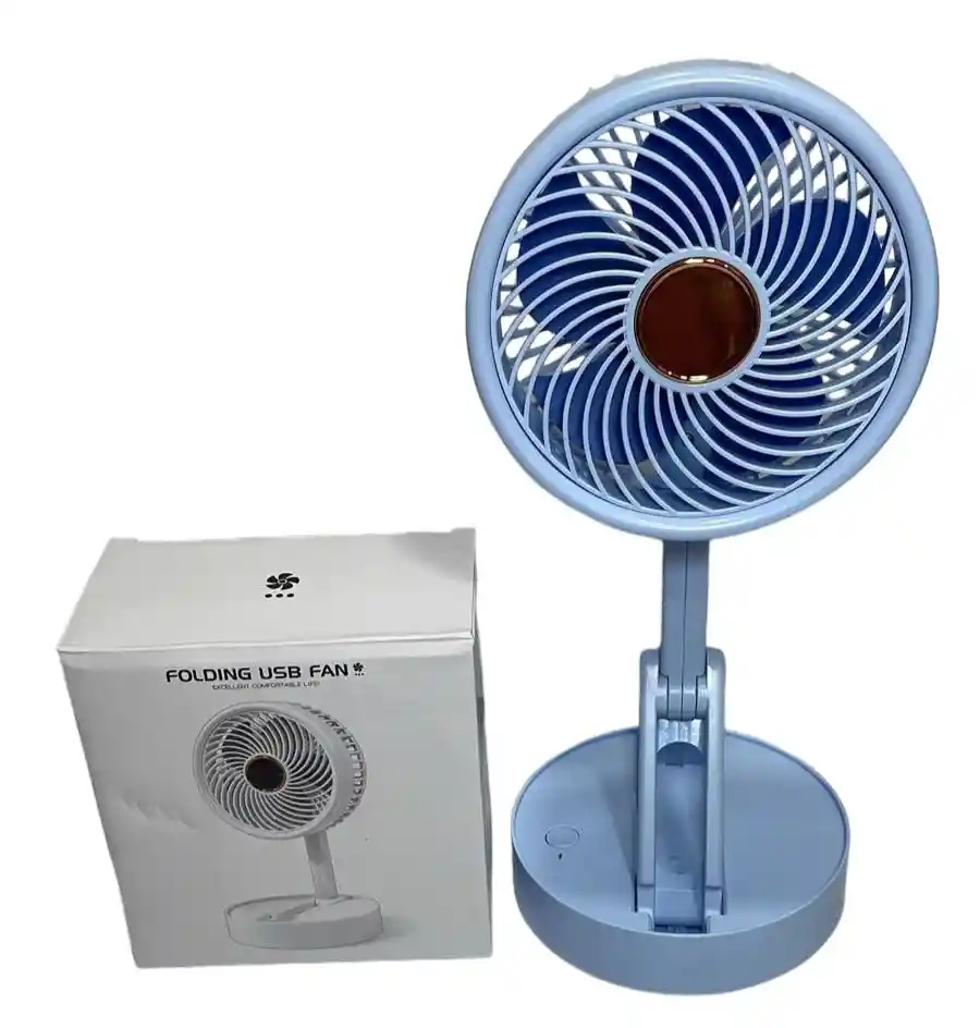 Ventilador Recargable Plegable 5" De Diametro 33 Cm De Alto