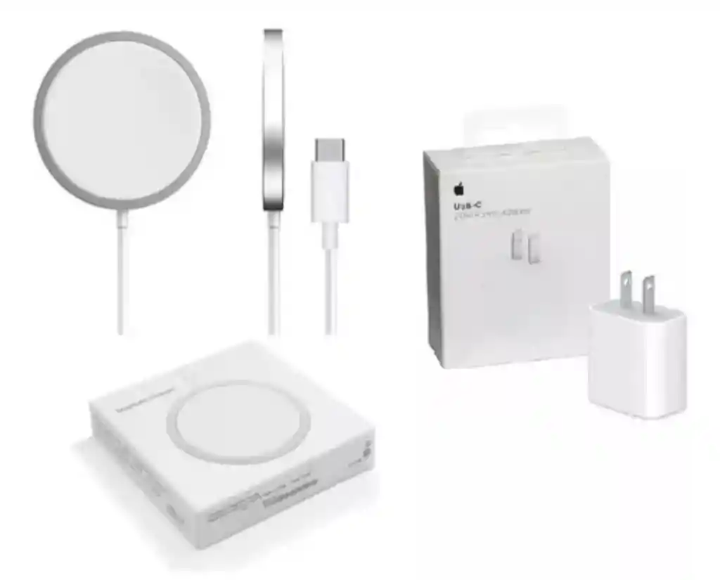 Cargador Magnético Iphone, Magsafe Charger + Adaptador 20w