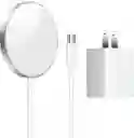 Cargador Magnético Iphone, Magsafe Charger + Adaptador 20w
