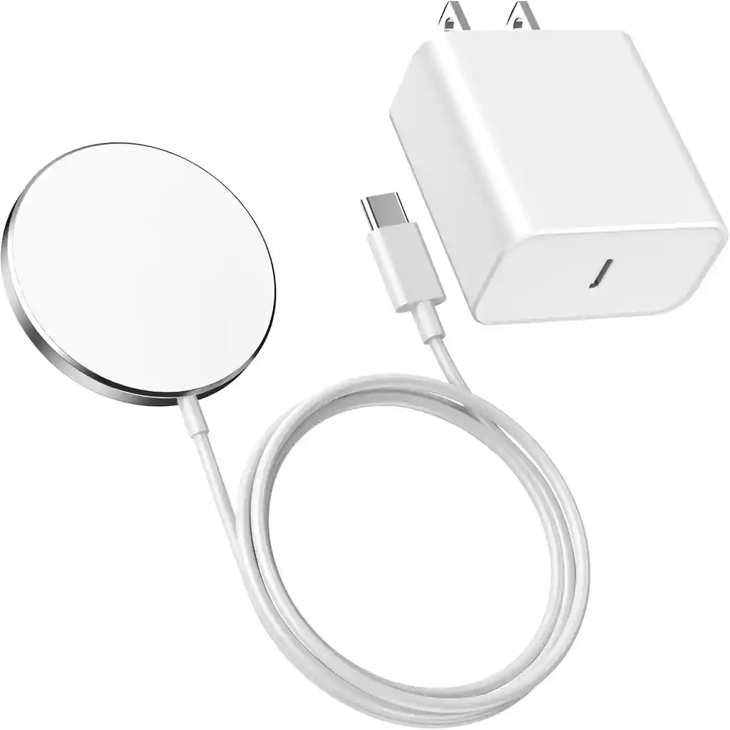 Cargador Magnético Iphone, Magsafe Charger + Adaptador 20w