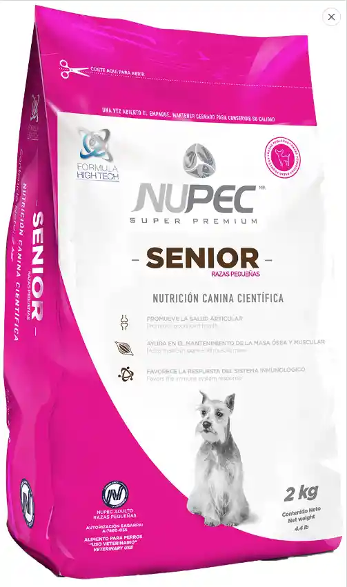 Nupec Senior Razas Pequeñas X 2 Kg