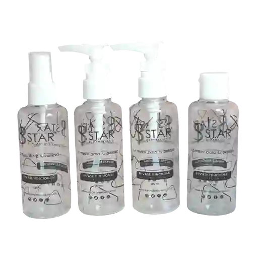 Atomizadores Plasticos Set X 4 Pcs X 100 Ml Star