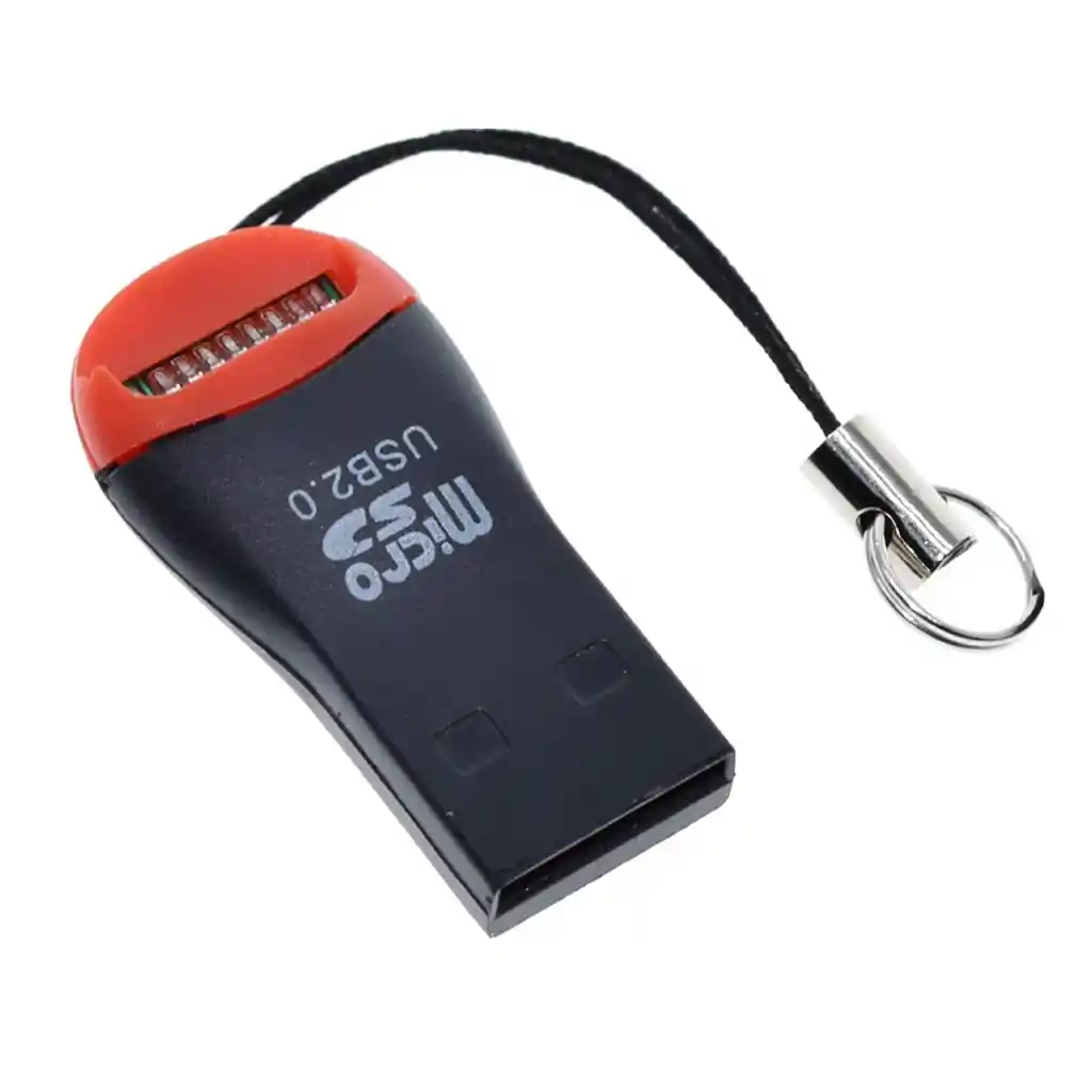 Lector De Tarjeta Micro Sd Microsd A Usb 2.0 Tf Rojo/negro