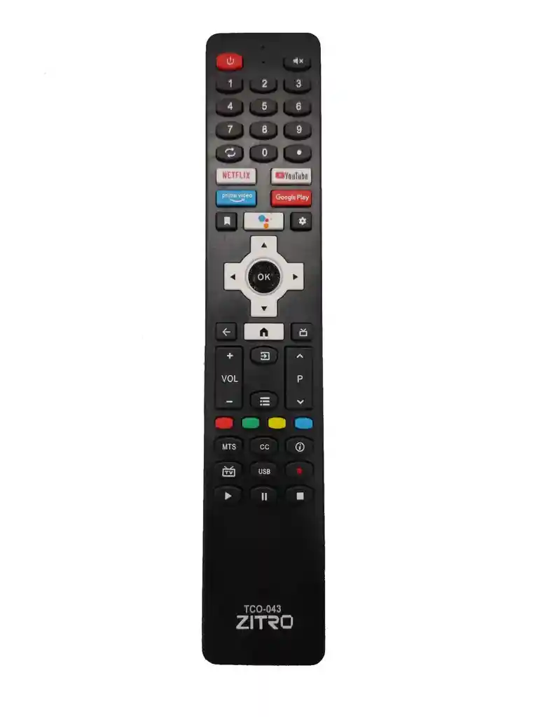 Control Para Tv Smart/lcd Tco-043 Zitro