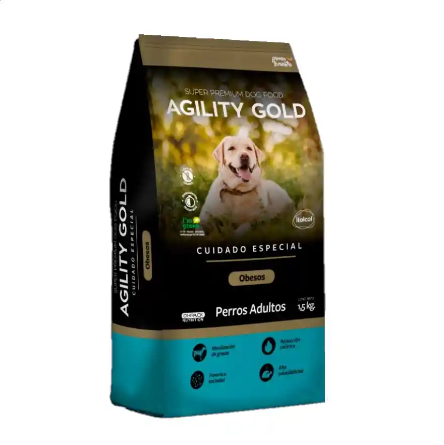 Agility Gold Alimento Para Perro Adulto Obesos X7kg