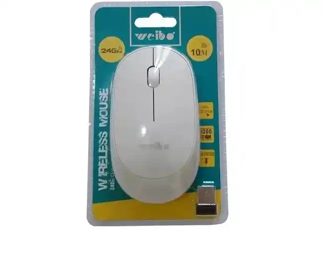 Mouse Inalambrico Weibo 2.4ghz (blanco)