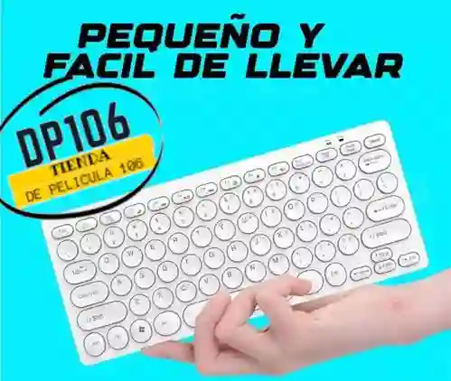 Miniteclado Blanco De Cable Usb