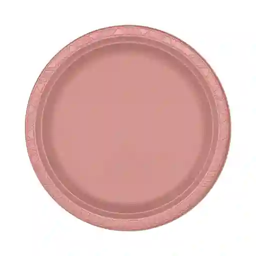 Plato Oro Rosa Biodegradable 9"