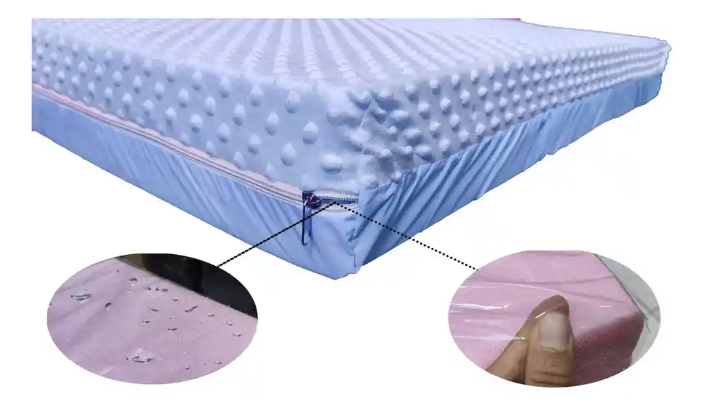 Colchoneta Para Cuna Corral De Bebe 90*60 Rosa-- Azul