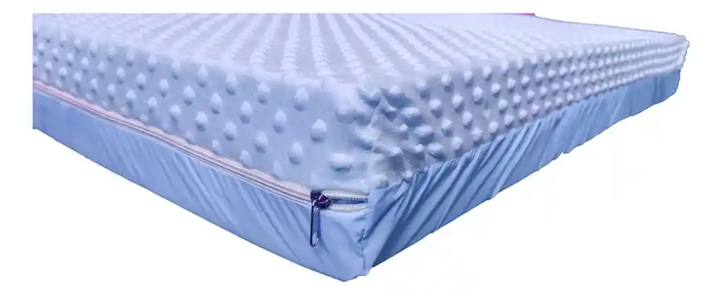 Colchoneta Para Cuna Corral De Bebe 90*60 Rosa-- Azul