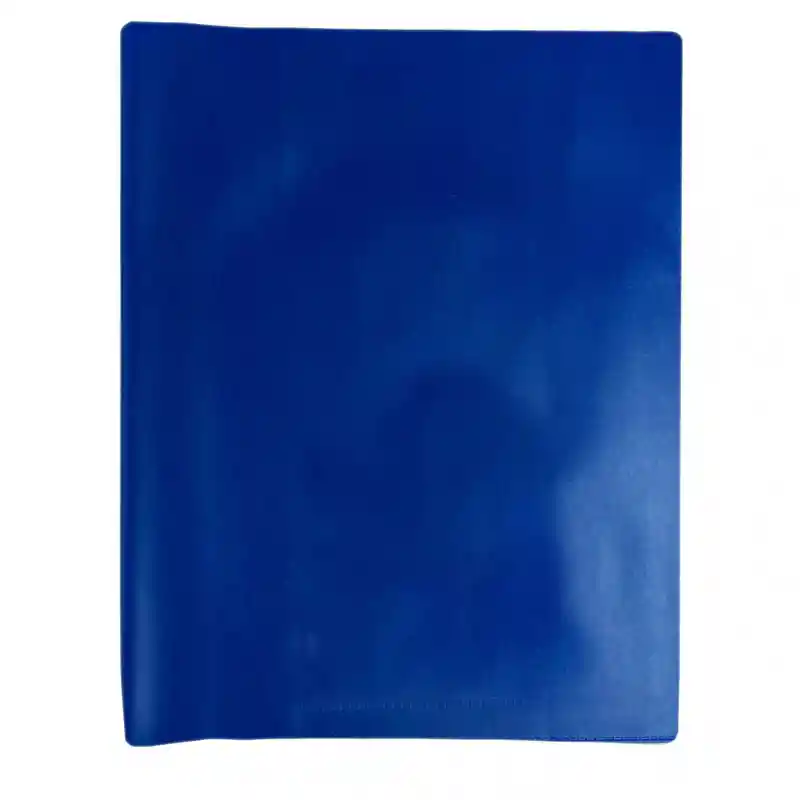 Forro De Acetato Azul Para Cuaderno Cosido X10 Uni.