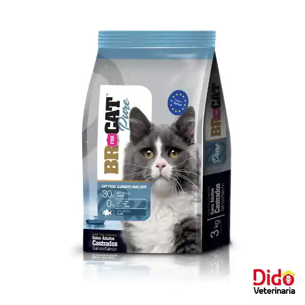 Alimento Br For Cat Pure Gato Castrado Salmon X 1kg