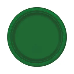 Plato Verde Oscuro Grande 9"