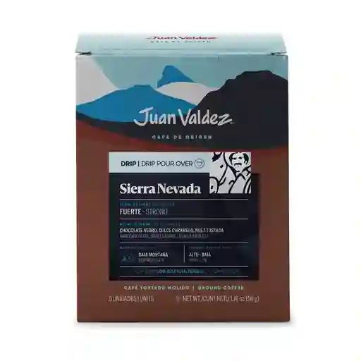 Juan Valdez Café Molido Drips Sierra Nevada