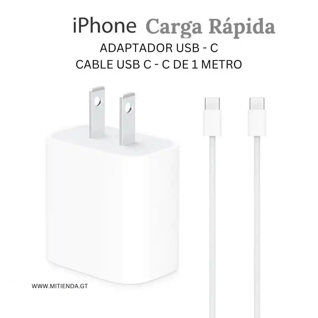 Cargador Iphone 15 35w Carga Rapida Y Segura Aaa 1:1