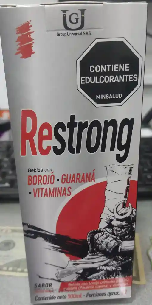 Re Strong Frutos Rojos Frasco Con 500 Ml