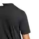 Adidas Camiseta Manga Corta Lifestyle de Hombre Negro Talla S
