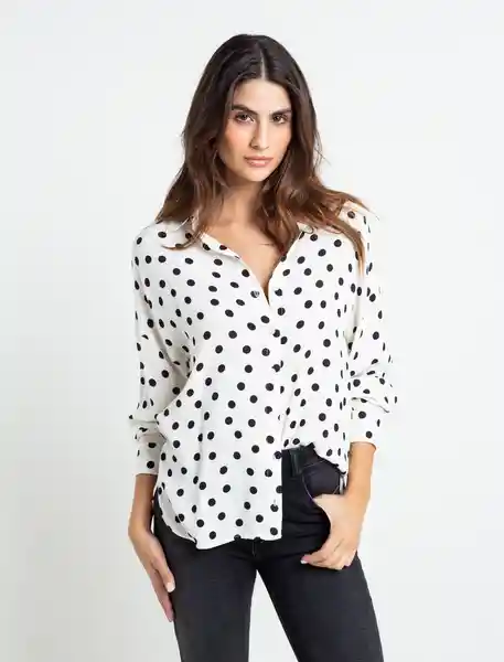 Camisa Pitigliano Mujer Crudo Puro Claro Talla L Naf Naf