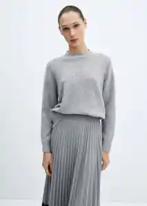 Falda Sara-H Gris Claro Vigoré Talla M Mujer Mango