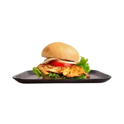 Hamburguesa de Pollo+papas Francesas