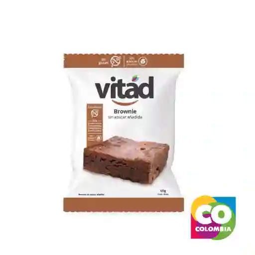 Brownie Marca Vitad Embalaje De 1 Unidad Por 46g