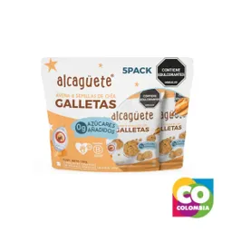 Galletas Avena Y Chía (5 Unidades) Marca Alcagüete Embalaje De 1 Unidad Por 150gr