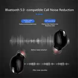 Auricular Inalámbrico X9 Con Bluetooth 5.0, Monoural Audífono Con Micrófono, Intrauditivos