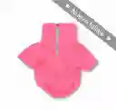 Saco 6xl Cuello Alto Cremallera Borrego Fucsia Neón