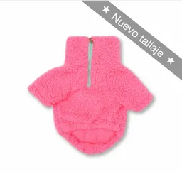 Saco 6xl Cuello Alto Cremallera Borrego Fucsia Neón