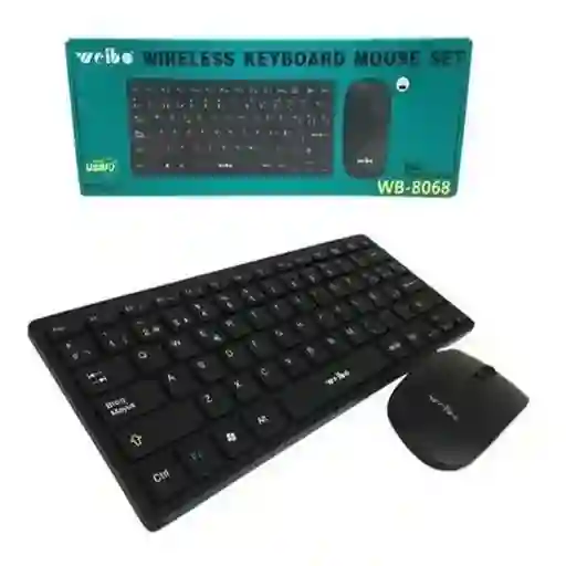 Combo Teclado Y Mouse Weibo Wb 8068 Inalámbrico